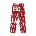 thumbnail image 1 of Kdxio Ho Pattern Funny Christmas Print Men's Sleep Pajama Pant Lounge Pants with Pockets, 1 of 8