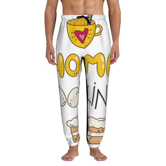 Kdxio Home Cooking Pattern Joggers,Sweatpants for Men with Pockets-Small