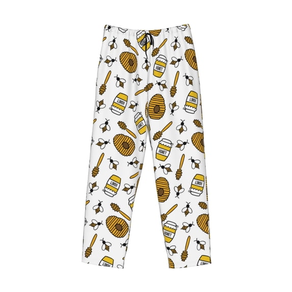 Kdxio Honey Print Men's Sleep Pajama Pant Lounge Pants with Pockets