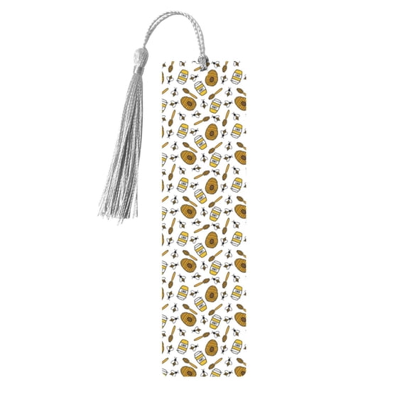 Kdxio Honey Print Metal Tassel Bookmarks,Perfect Gift for Art Lovers and Bookworms Metal Bookmarks for Women