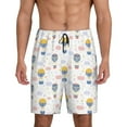 thumbnail image 1 of Kdxio Hot Air Balloon Print Mens Sleep Shorts Bottoms Soft Comfy Pajama Wear Pants with Drawstring Pockets, 1 of 7