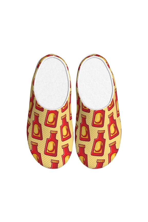 Hot Chili Women's Men's Slippers Plush Slip-On House Slipper for Winter Indoor Soft Cushion Non-slip Fluffy Slides Slippers-11