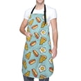 thumbnail image 1 of Kdxio Hot Dog Pizza Apron with Pockets Adjustable Kitchen Aprons for Men Women Waterproof Aprons for Cooking,Drawing,Crafting, Baking Household Cleaning, 1 of 5