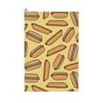 thumbnail image 1 of Kdxio Hot Dogs Pattern Golf Towel (24" X 16") with Carabiner Clip - The Convenient Golf Cleaning Towel, 1 of 8