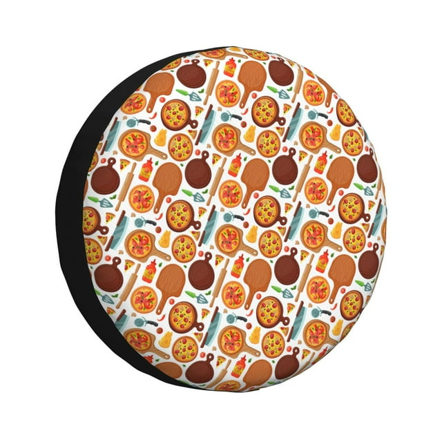 Kdxio Hot Fresh Pizza for Tire Cover Wheel Protectors Tyre Covers