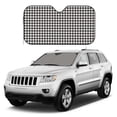 thumbnail image 1 of Kdxio Houndstooth Black And White Print Windshield Sun Shade, Foldable Sun Blocker for Car,Truck,SUV Automotive Interior Sun Protection,Reflective Shade for Front Windshield(Medium), 1 of 7