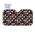 thumbnail image 1 of Kdxio Houndstooth Green Red Print Front Windshield Sun Shade,Folding Auto Sunshade for Car Truck SUV-Medium, 1 of 7