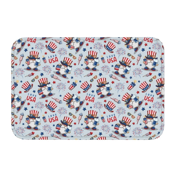 Kdxio I Love USA,16" x 24", Non-Slip Front Door Mats,Outdoor Welcome Mat Washable