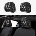 thumbnail image 1 of Kdxio I Need More Space Pattern Print 2 Piece Car Head Rest Covers Set Auto Front/Rear Seats Headrest Cover Universal Fit Most Cars,Sedan, SUV, 1 of 9