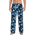 thumbnail image 1 of Kdxio Ice Blue Heart Print Men's Sleep Pajama Pant Lounge Pants with Pockets-X-Large, 1 of 6