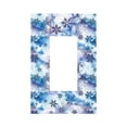 thumbnail image 1 of Kdxio Icy Blue Snowflakes Decorator Light Switch or Receptacle Outlet Wall Plate Decorator Wall Plate Child Safe Outlet Cover-Style U, 1 of 6