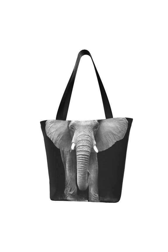Indian Elephant Women Reusable Grocery Bags Foldable Ripstop,Reusable Shopping Bags for Shopping,Gym,Gift