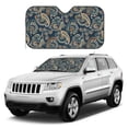 thumbnail image 1 of Kdxio Indian Paisley 2 Print Windshield Sun Shade, Foldable Sun Blocker for Car,Truck,SUV Automotive Interior Sun Protection,Reflective Shade for Front Windshield(Small), 1 of 6