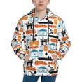 thumbnail image 1 of Kdxio Industrial Transportations Pattern Boys Athletic Unisex Boys Girls Hoodie with Pocket Sweatshirts-Large, 1 of 6