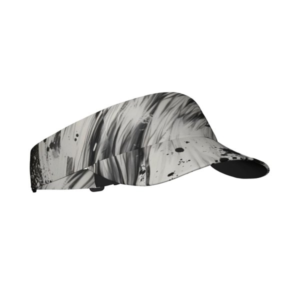 Kdxio Ink Style Bald Eagle Print Sun Visor Hat Golf Visor Adjustable Velcro Outdoor Sports Cap for Men Women
