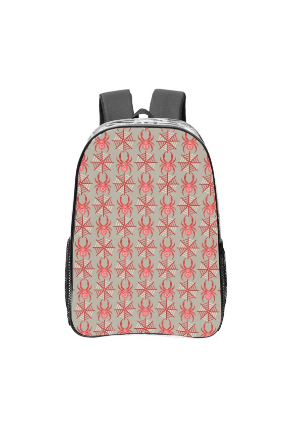 Insects Spiders Clear Backpack, Transparent Bookbag for School for Women Men, Capacity Clear Bag for College, Travel