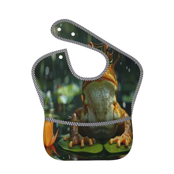 Kdxio Intellectual Frog Pond Bibs For Babies, Baby Bibs for Eating, Toddler Bibs, Waterproof Bibs, Feeding Bibs, for Toddlers, Boys, Girls