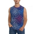 thumbnail image 1 of Kdxio Ireworks In The Night Sky for Men's Muscle T-shirt,Sleeveless for Workout Running Athletic Gym Lounge Casual, 1 of 5