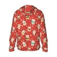 thumbnail image 1 of Kdxio Japanese Maneki Cats Print Women Men Sun Protection UPF 50+ Jackets Zip Up Long Sleeve Hoodie Hiking Lightweight with Pockets, 1 of 7