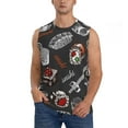 thumbnail image 1 of Kdxio Japanese Sushi Hashi for Men's Muscle T-shirt,Sleeveless for Workout Running Athletic Gym Lounge Casual, 1 of 7