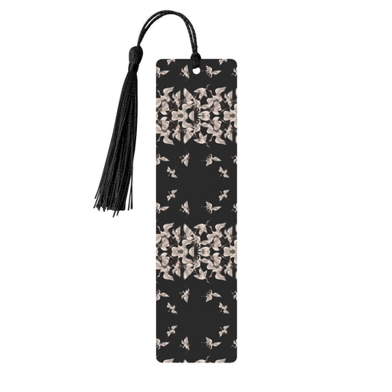 Kdxio Japanese White Crane Print Metal Tassel Bookmarks,Perfect Gift for Art Lovers and Bookworms Metal Bookmarks for Women
