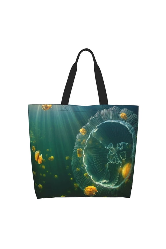 Jelly Fish Casual Tote Bags Women Big Capacity Shoulder Bag for Women Travel Shoulder Bags Handbags
