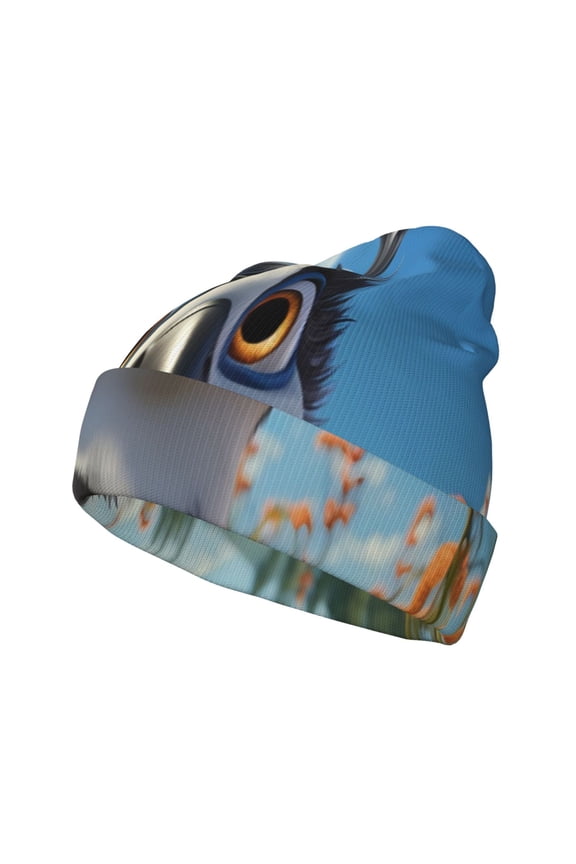 Joyful Animated Bird Winter Beanie for Men Women Beanie Knit Hat Cuffed Cap Beanie Knit Chunky Snow Cap