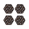 thumbnail image 1 of Kdxio Jumping Skull Funny Coasters,4 Pcs Leather Coasters,Housewarming Gifts,Protect Furniture from Water Marks Scratch and Damage, 1 of 6
