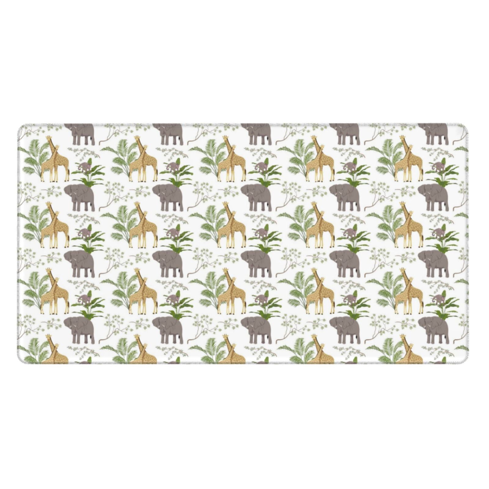Kdxio Jungle Animal Print Large Gaming Mouse Pad,Non-Slip Base,Water Resist Keyboard Pad for Gamer,Office & Home,29.5 x 15.8 in