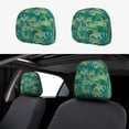 thumbnail image 1 of Kdxio Jungle Leopard Pattern Print 2 Piece Car Head Rest Covers Set Auto Front/Rear Seats Headrest Cover Universal Fit Most Cars,Sedan, SUV, 1 of 9