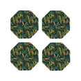 thumbnail image 1 of Kdxio Jungle Leopard Yellow Funny Coasters,4 Pcs Leather Coasters,Housewarming Gifts,Protect Furniture from Water Marks Scratch and Damage, 1 of 8