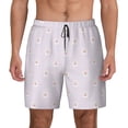 thumbnail image 1 of Kdxio Kawaii Cat Paw Print Men's Swim Trunks with Compression Liner 7 Inch Inseam Quick Dry Swim Shorts, 1 of 6