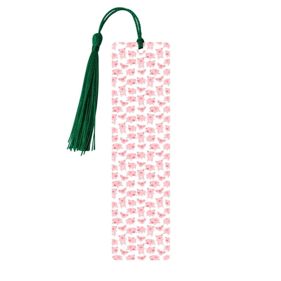Kdxio Kawaii Pigs Print Metal Tassel Bookmarks,Perfect Gift for Art Lovers and Bookworms Metal Bookmarks for Women