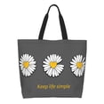 thumbnail image 1 of Kdxio Keep Life Simple Daisy Flower Casual Tote Bags Women Big Capacity Shoulder Bag for Women Travel Shoulder Bags Handbags, 1 of 8