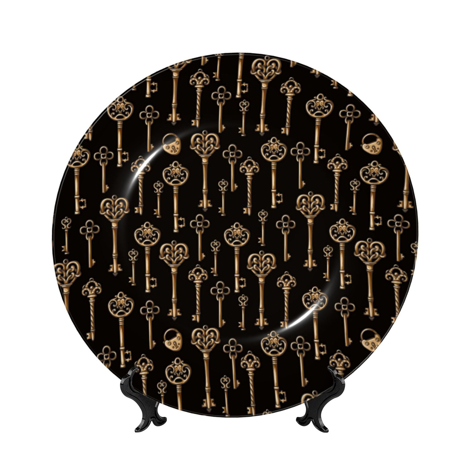 Kdxio Keys Bone China Decorative Plate Ceramic Decorative Plate for ...