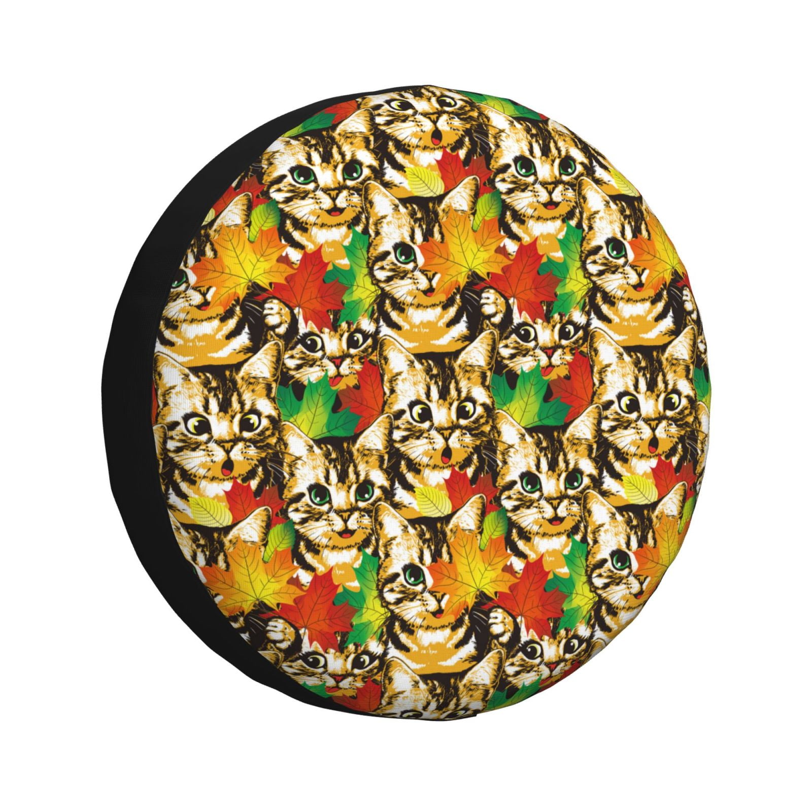 Kdxio Kittens With Maple Leaves for Tire Cover Wheel Protectors Tyre