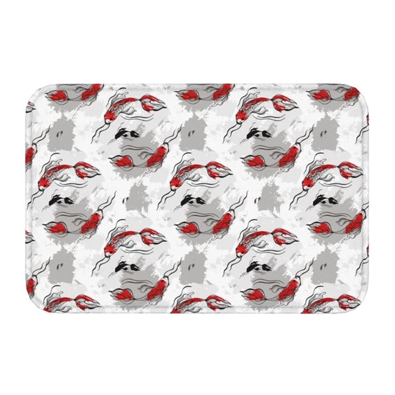 Kdxio Koi Fish,16" x 24", Non-Slip Front Door Mats,Outdoor Welcome Mat Washable