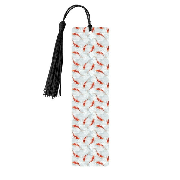 Kdxio Koi Fish Corals,Spring Summer Print Metal Tassel Bookmarks,Perfect Gift for Art Lovers and Bookworms Metal Bookmarks for Women
