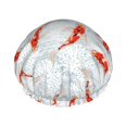 thumbnail image 1 of Kdxio Koi Fish Corals,Spring Summer Print Shower Cap for Women,Elastic and Reusable,Double Waterproof Layers Bathing Hat, 1 of 9