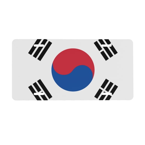 Kdxio Korea License Plate Car Front License Plate Car Decoration Car Accessories Front Tag Plate Standard Size