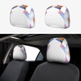 thumbnail image 1 of Kdxio LGBT Gnomes Pattern Print 2 Piece Car Head Rest Covers Set Auto Front/Rear Seats Headrest Cover Universal Fit Most Cars,Sedan, SUV, 1 of 9
