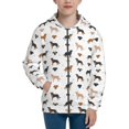 thumbnail image 1 of Kdxio Labrador Retriever Dog Pattern Kids Boys Girls Zip Up Hoodie 3D Printed Hooded Sweatshirt Hoody Coat with Pocket 7-12 Y-Small, 1 of 6