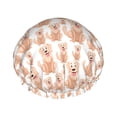 thumbnail image 1 of Kdxio Labrador Retriever Dog Print Shower Cap for Women,Elastic and Reusable,Double Waterproof Layers Bathing Hat, 1 of 9