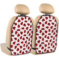thumbnail image 1 of Kdxio Ladybug And Heart Print 2 Pack Car Kick Mat Seat Cover Back Protector Mat with Pockets for Organizer Backseat Protector and Storage Anti Kick Pad for Vehicles, 1 of 6