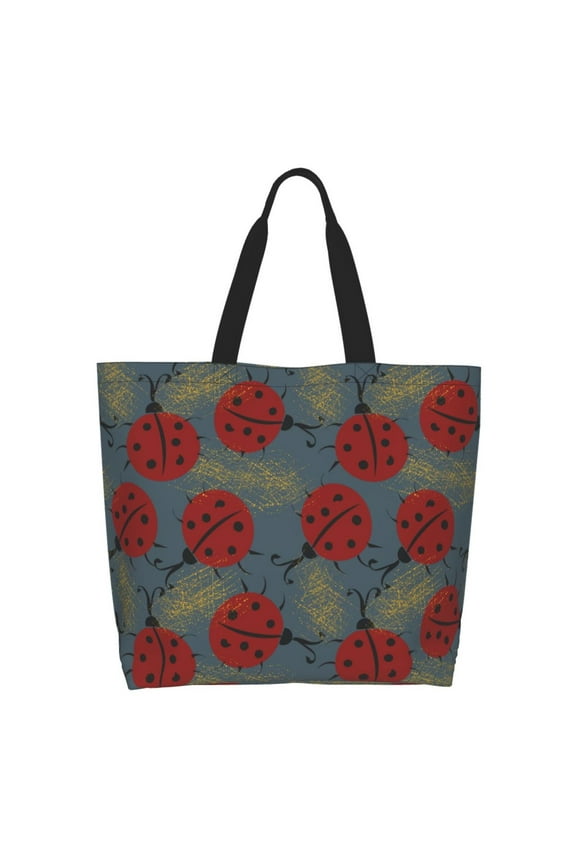 Ladybug Casual Tote Bags Women Big Capacity Shoulder Bag for Women Travel Shoulder Bags Handbags