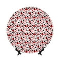 thumbnail image 1 of Kdxio Ladybugs 2 Bone China Decorative Plate Ceramic Decorative Plate for Home Office Wall Stand Decorative Plates for Home Bedroom-8in, 1 of 6