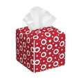 thumbnail image 1 of Kdxio Ladybugs And White Dots Print Tissue Box Cover,Square Decorative PU Leather Facial Paper Case Organizer Holder Dispenser for Bathroom,Night Stands,Desk,Car 5.2''X5.2''X5.2'', 1 of 6