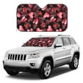thumbnail image 1 of Kdxio Ladybugs and Red Hearts Print Windshield Sun Shade, Foldable Sun Blocker for Car,Truck,SUV Automotive Interior Sun Protection,Reflective Shade for Front Windshield(Small), 1 of 7