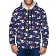 thumbnail image 1 of Kdxio Lama in Space Print Men Hoodies Casual Hoodies for Men with Zip Pockets Full Zip Long Sleeve Sweatshirt Sports Hooded Jacket-3X-Large, 1 of 5