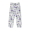thumbnail image 1 of Kdxio Lavender Bicycle Print Men's Sleep Pajama Pant Lounge Pants with Pockets, 1 of 8